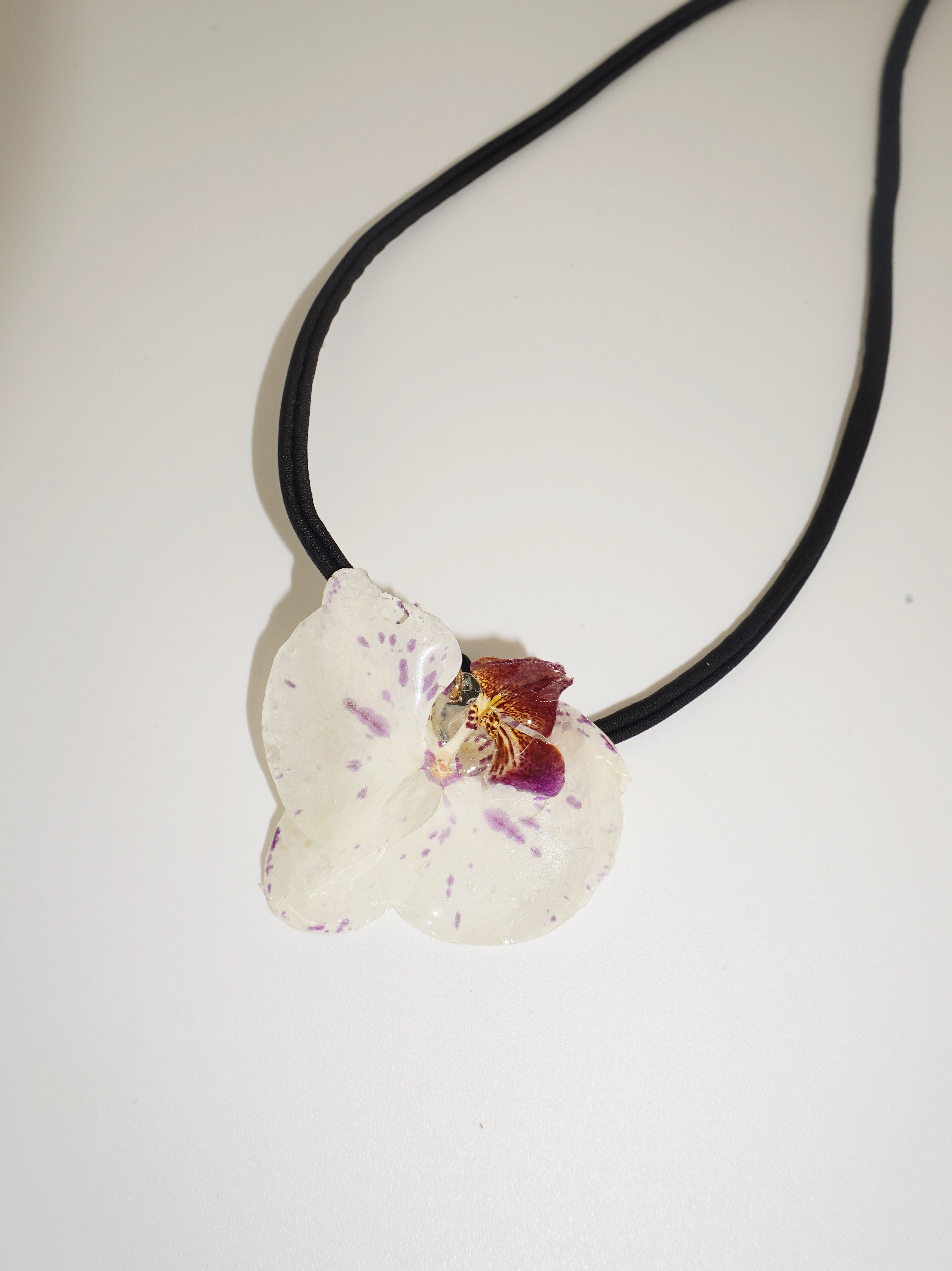 Blanca Orchid Choker Necklace